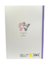 Adorned with lovely illustrations, the Sweet Winking Kuromi & My Melody Notebook sparks creativity and imagination on every page. Whether for jotting down thoughts or sketching dreams, this notebook is a charming companion for Sanrio fans writing from their classrooms or offices!